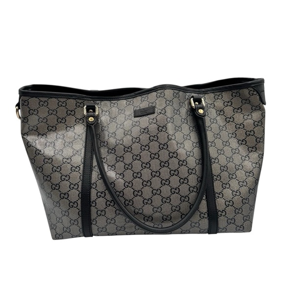 Gucci Black and Gray Signature Tote | Good Condition - Picture 1 of 17